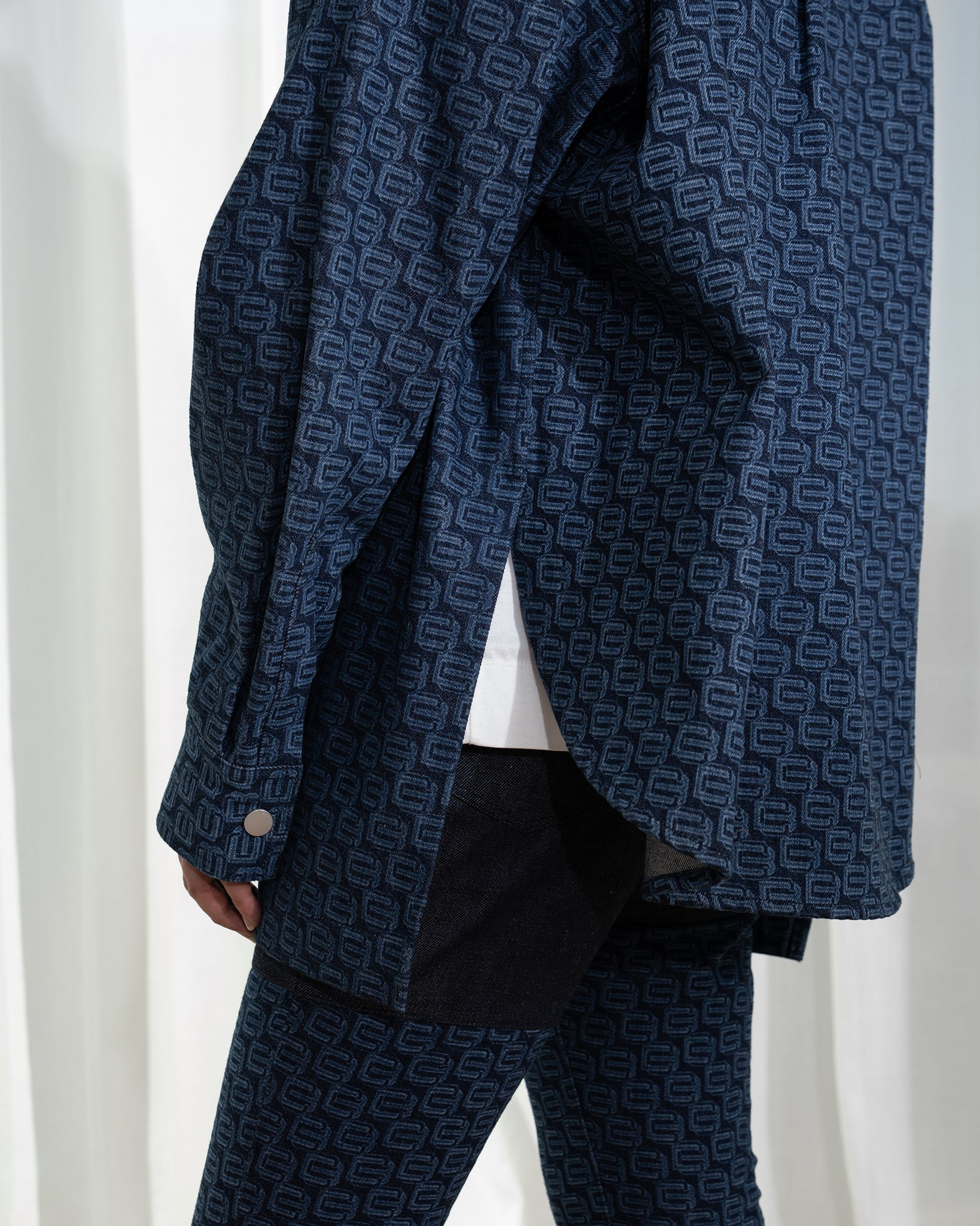 Monogram Denim Shirt Jacket