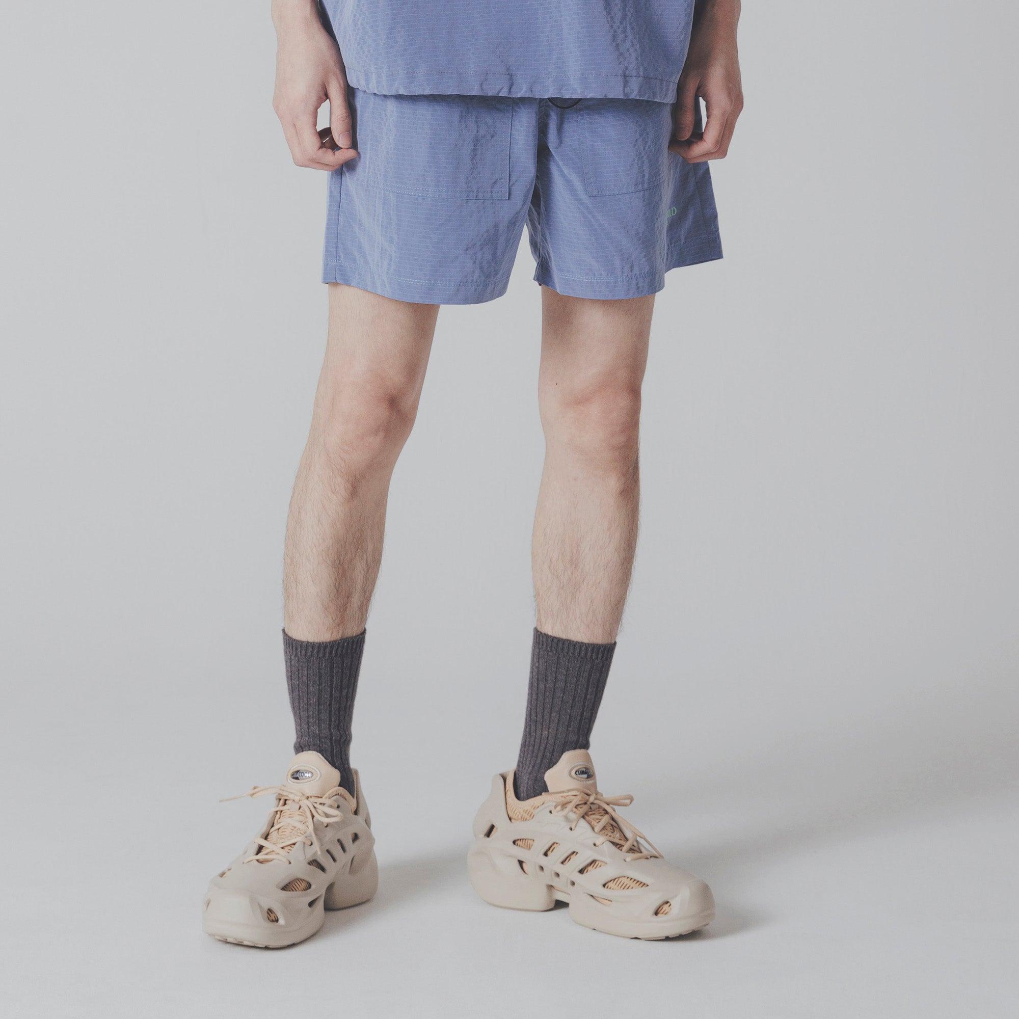 Nylon Zip Shortpants