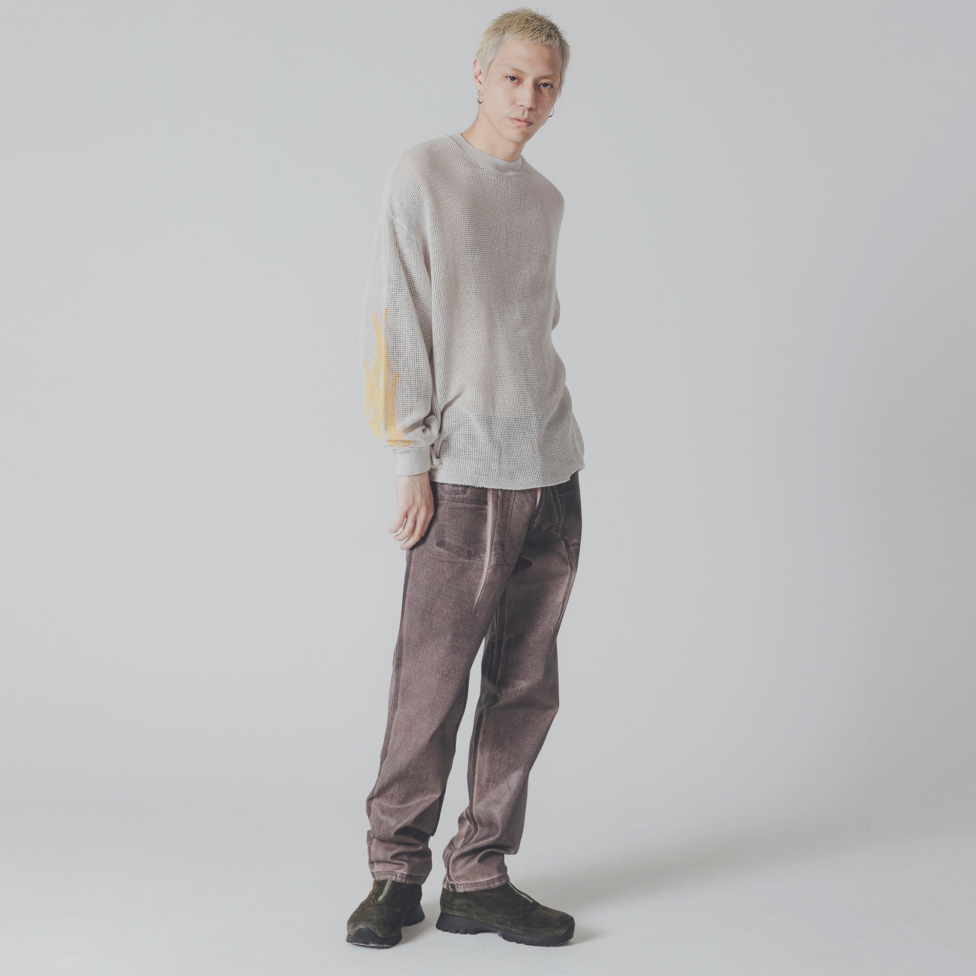 Cotton Mesh L/S Tee