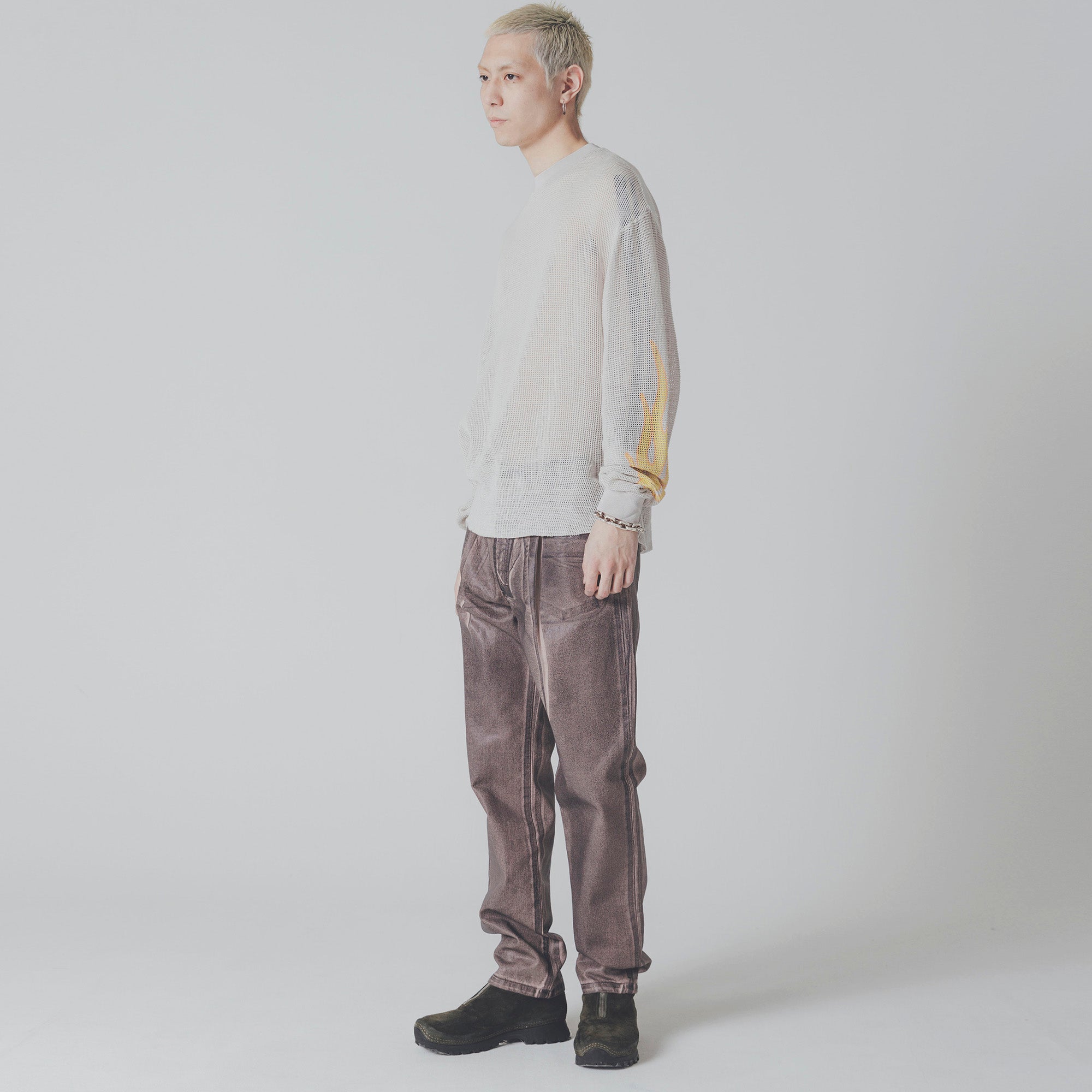 Cotton Mesh L/S Tee