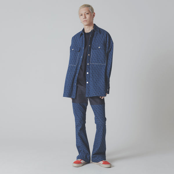 Monogram Denim Shirt Jacket