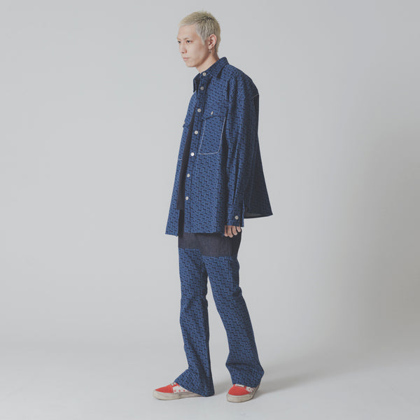 Monogram Denim Shirt Jacket