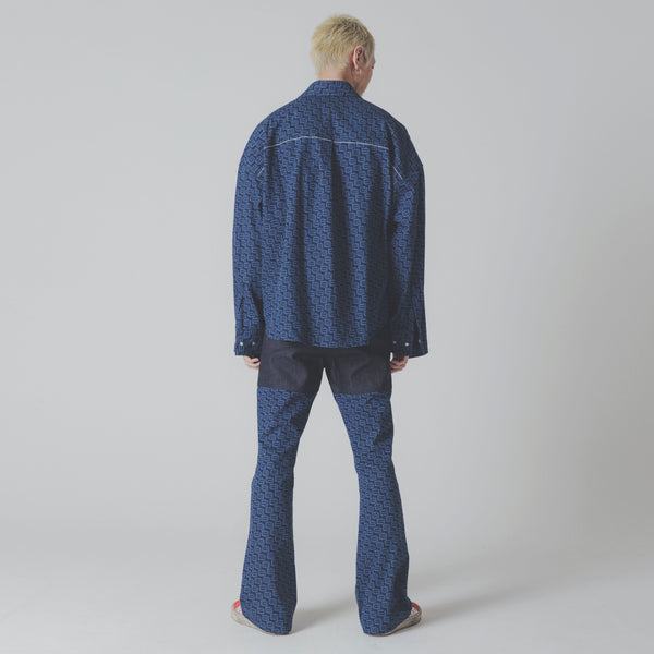 Monogram Denim Shirt Jacket