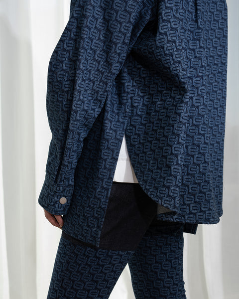 Monogram Denim Shirt Jacket