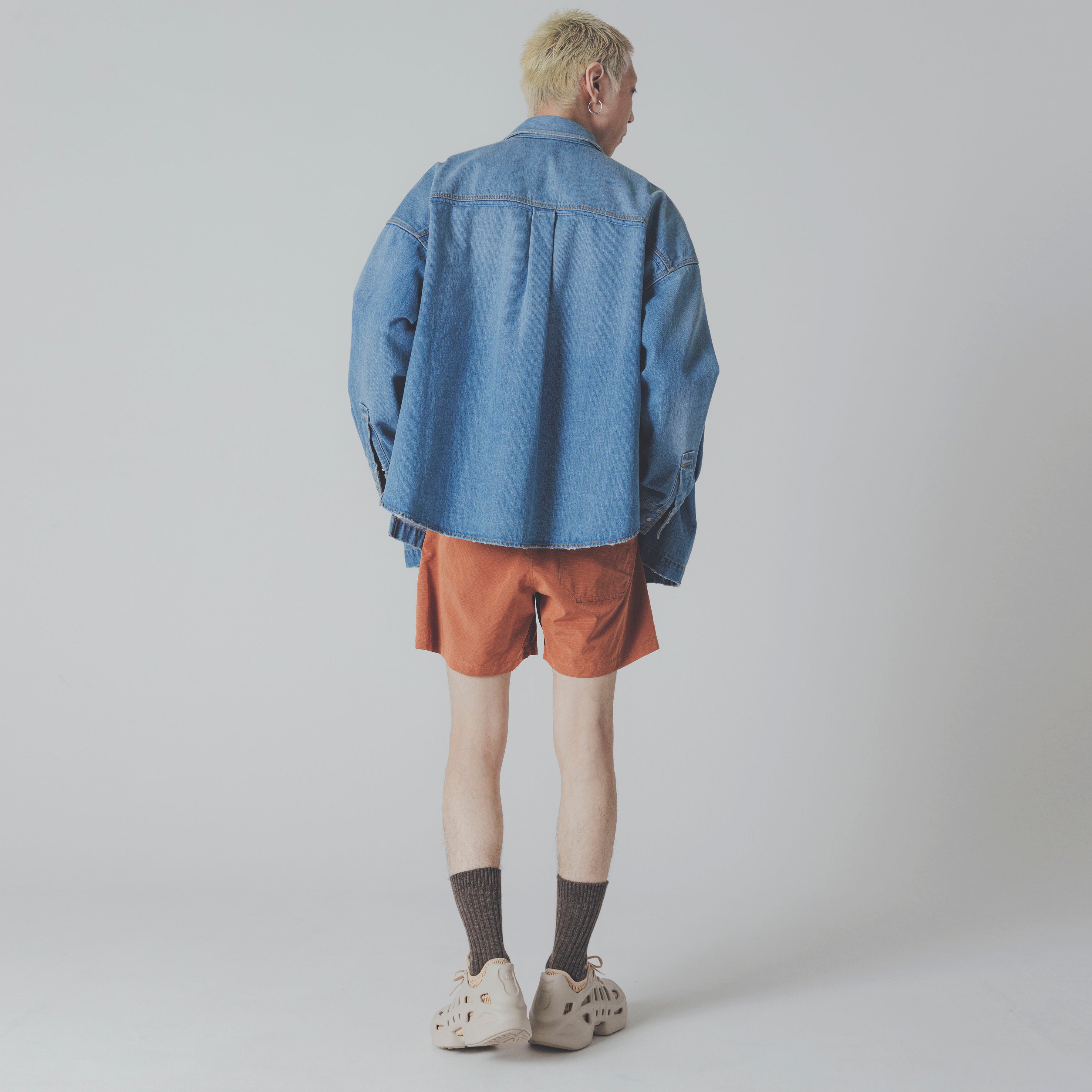 Washed Denim Shirt Jacket