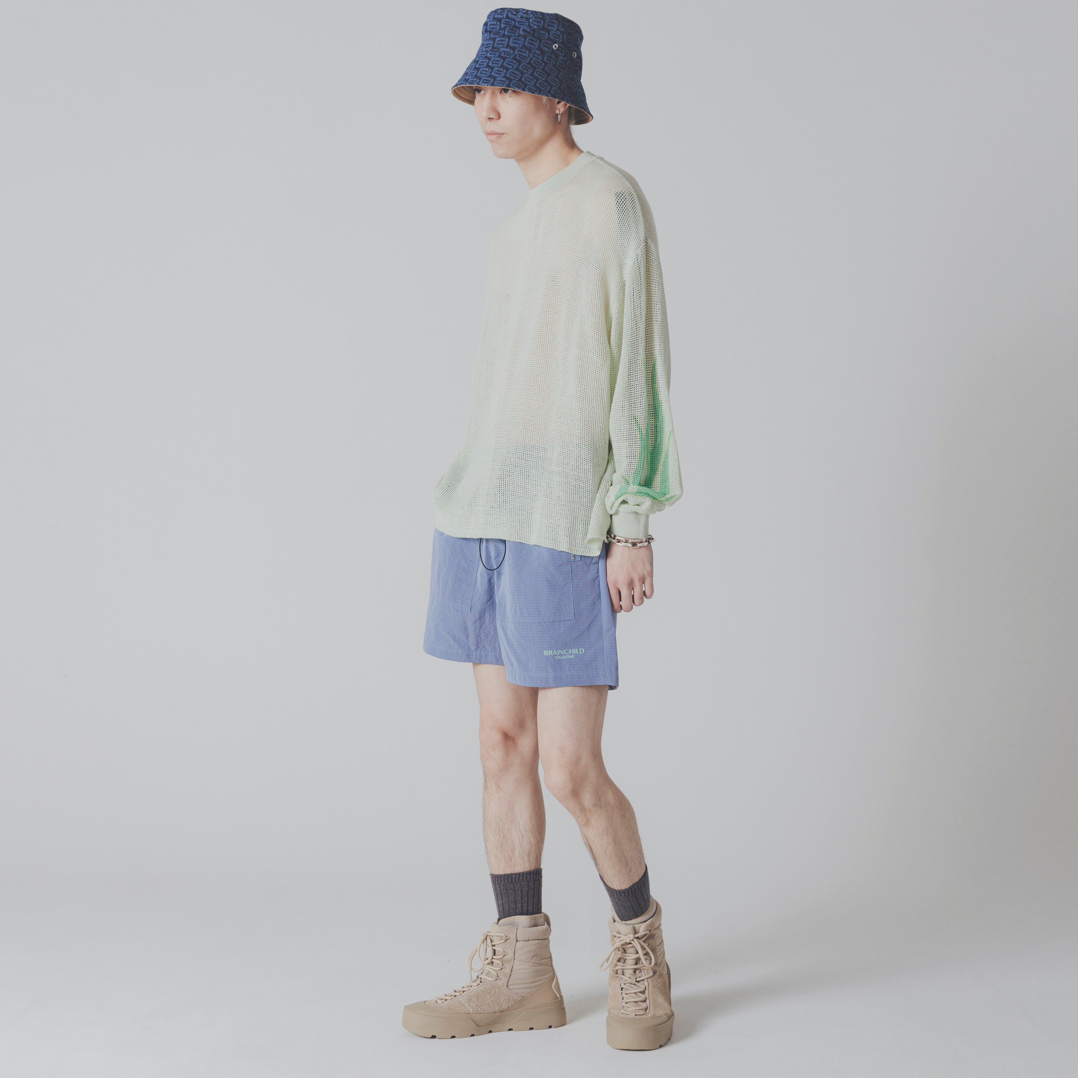 Cotton Mesh L/S Tee