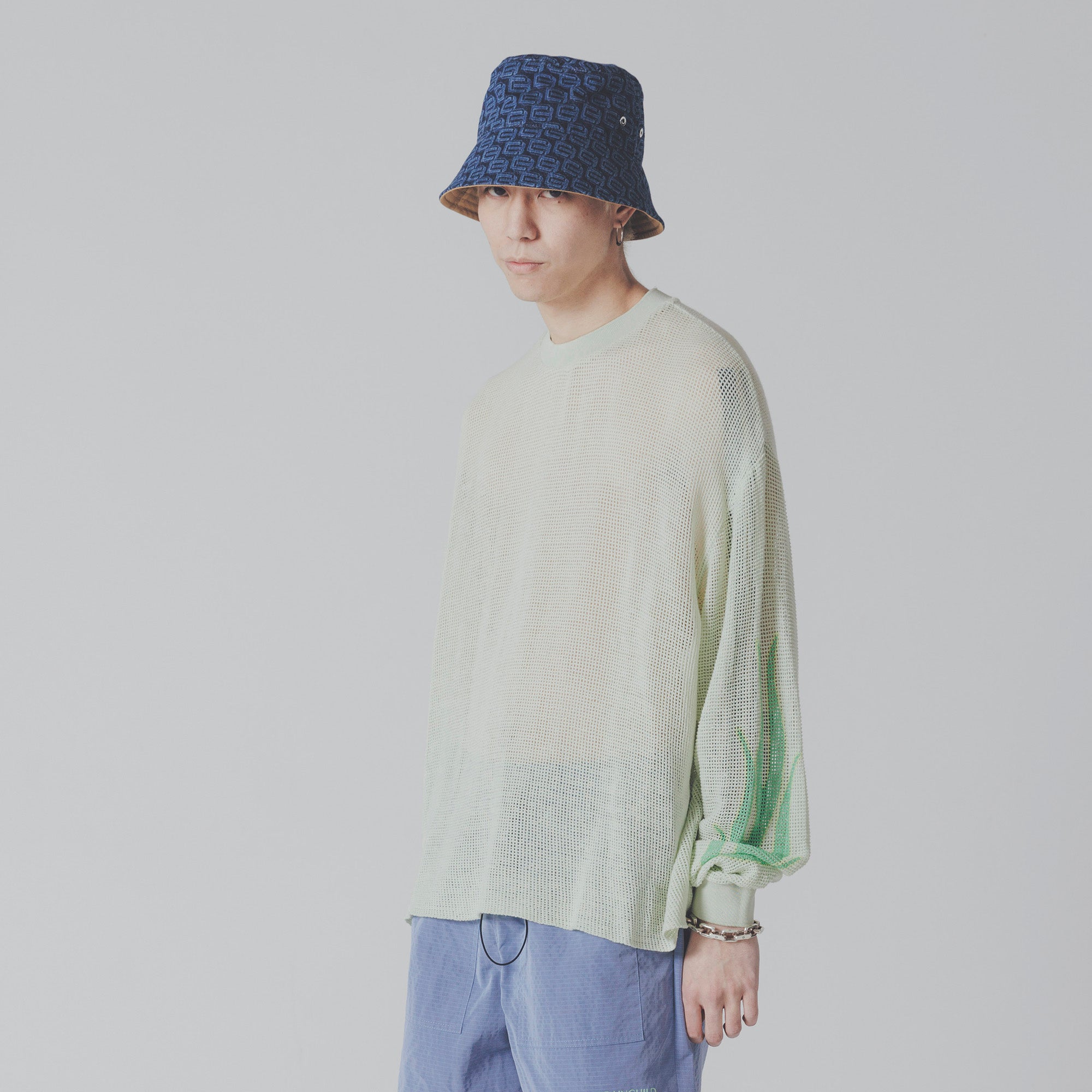 Cotton Mesh L/S Tee