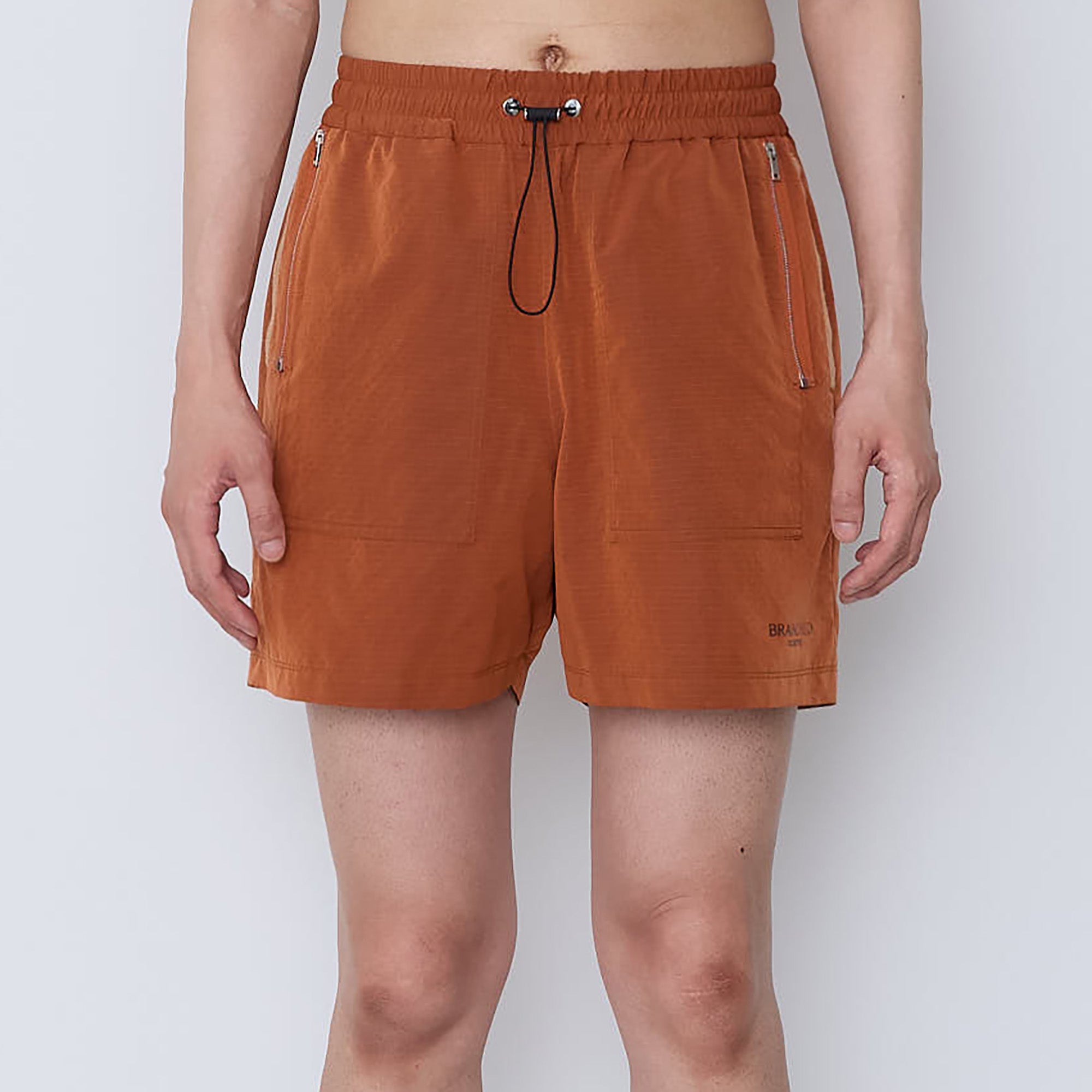 Nylon Zip Shortpants